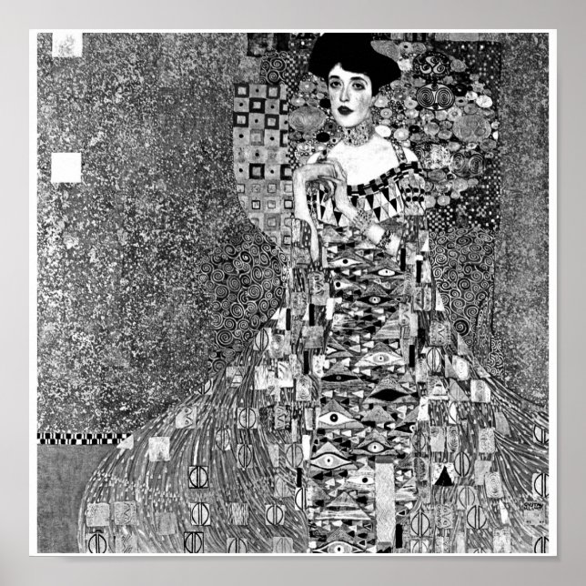 Póster Poster-Monocromo-Klimt (Frente)