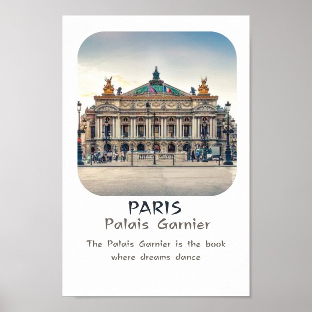 Póster Poster monument de Paris : Palais Garnier (Frente)