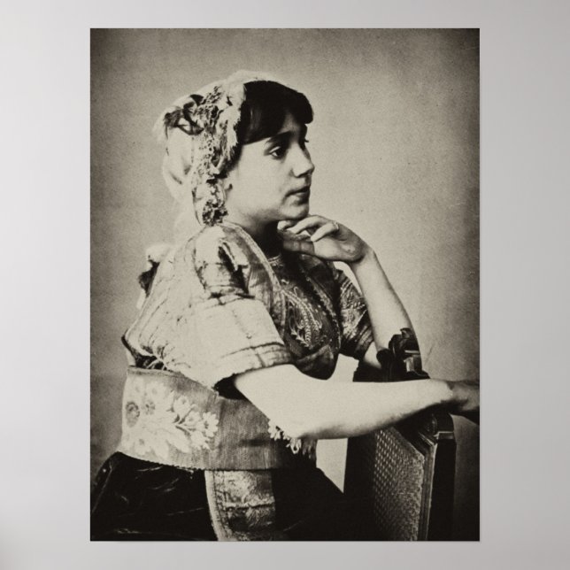 Póster Poster:  Moorish Woman, Tangier, Morocco, 1898 (Frente)