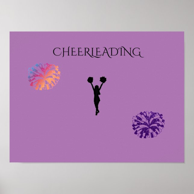 Póster Poster morado animador. (Frente)