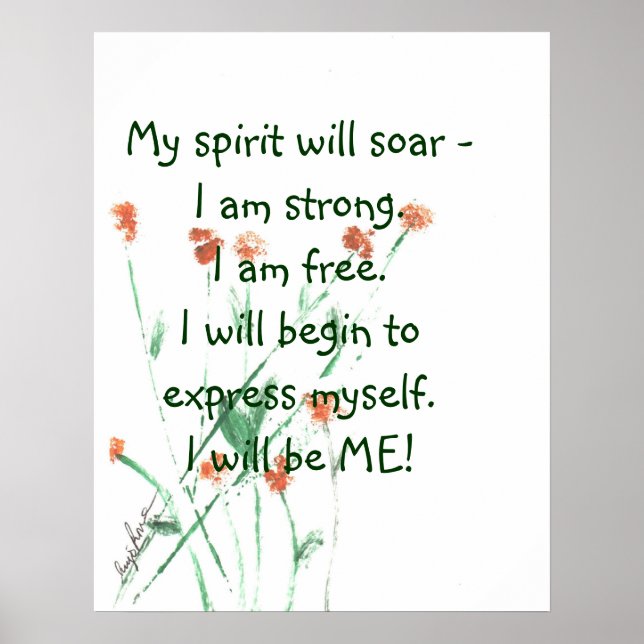 Póster Poster motivacional (Frente)