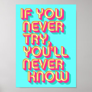 Póster Poster motivacional