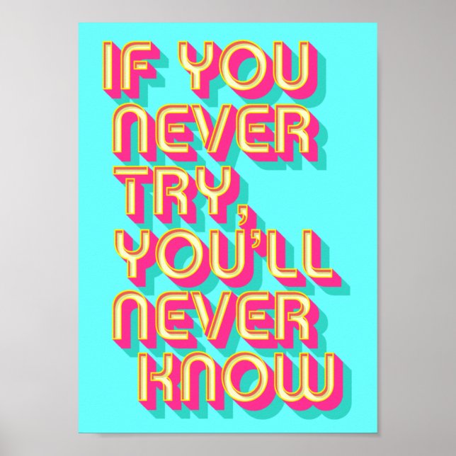 Póster Poster motivacional (Frente)