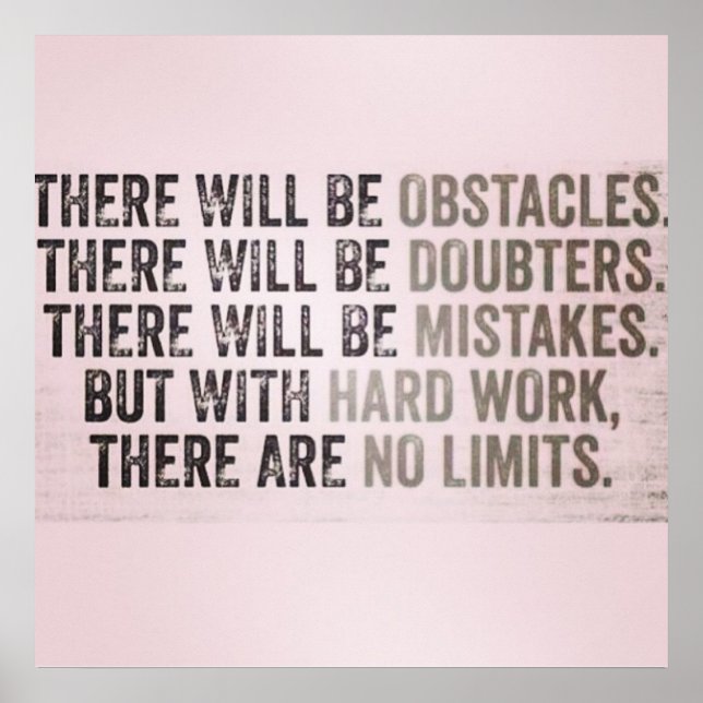 Póster Poster motivacional (Frente)