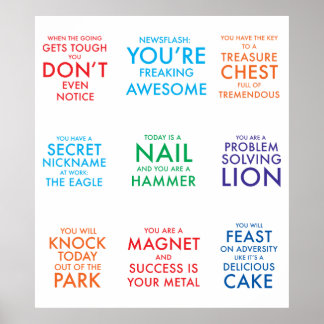 Póster Poster motivacional