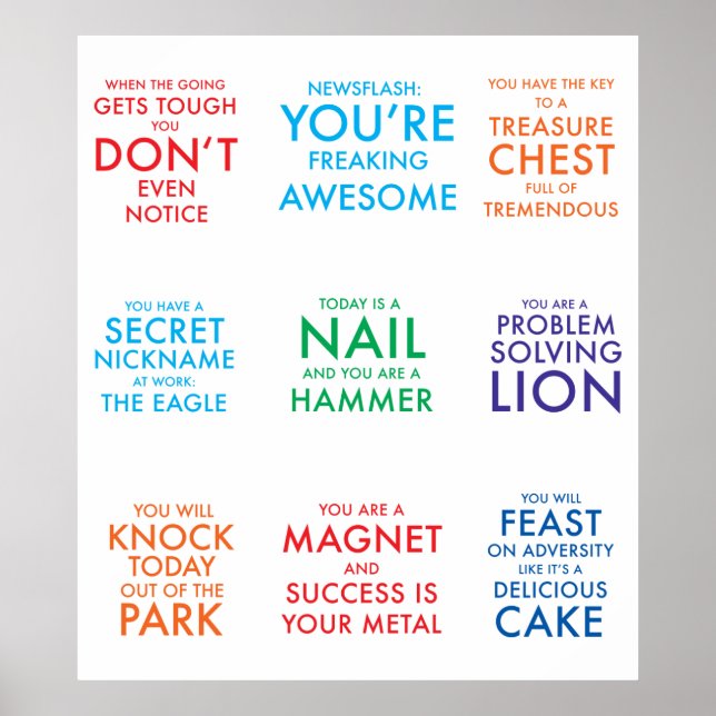 Póster Poster motivacional (Frente)