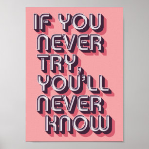 Póster Poster motivacional