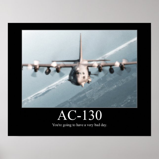 Póster POSTER Motivacional AC-130 (Frente)