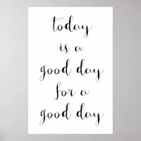 Poster motivacional "Buenos días"