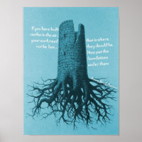 Poster motivacional Castillo de Thoreau en el aire