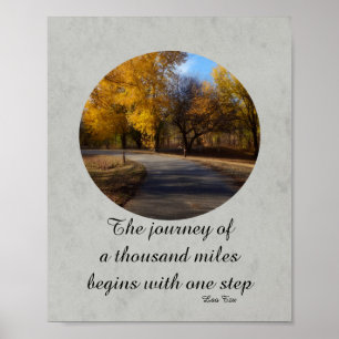 Póster poster motivacional cite zen en fotografía de natu