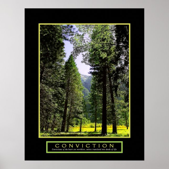Póster Poster motivacional - "Condena" - 22 "x28" (Frente)