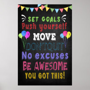 Póster Poster motivacional de aula