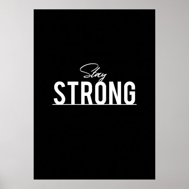 Póster Poster motivacional de entrenamiento (Frente)