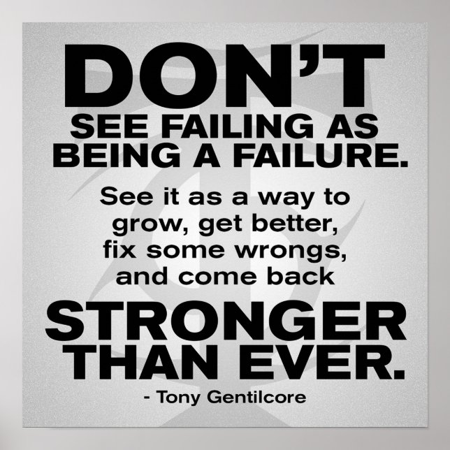 Póster Poster motivacional de entrenamiento (Frente)