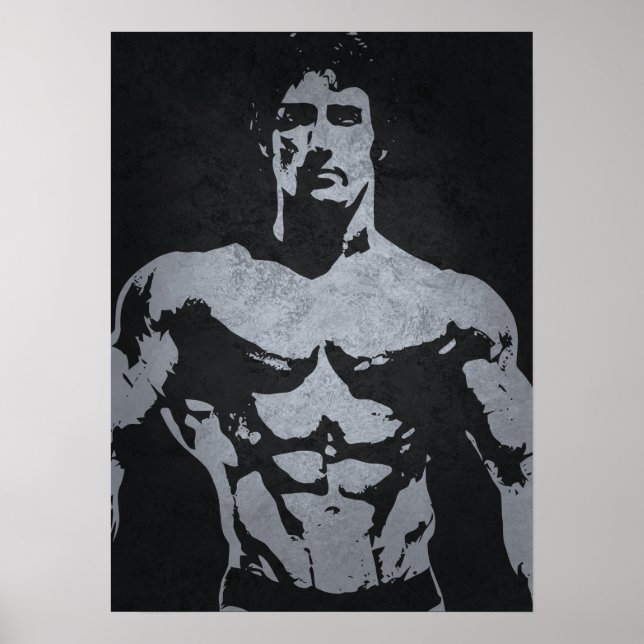 Póster Poster motivacional de entrenamiento (Frente)