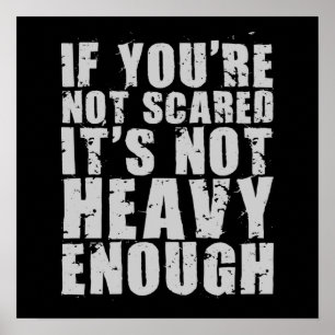 Póster Poster motivacional de entrenamiento