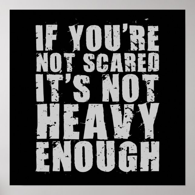 Póster Poster motivacional de entrenamiento (Frente)