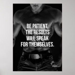 Póster Poster motivacional de entrenamiento