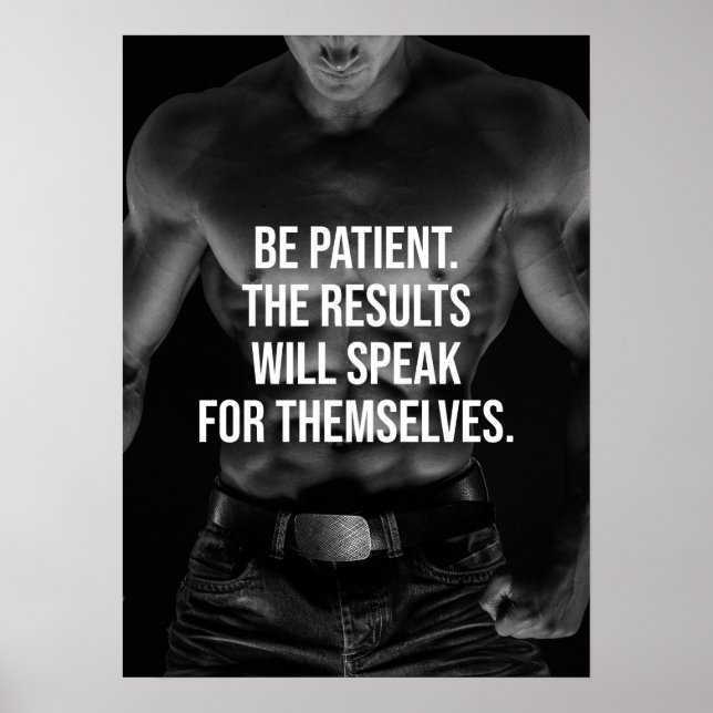 Póster Poster motivacional de entrenamiento (Frente)