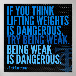 Póster Poster motivacional de entrenamiento