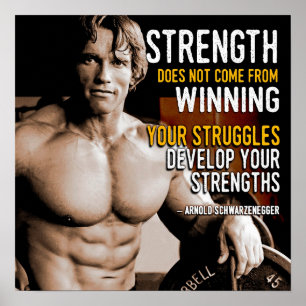 Póster Poster motivacional de entrenamiento