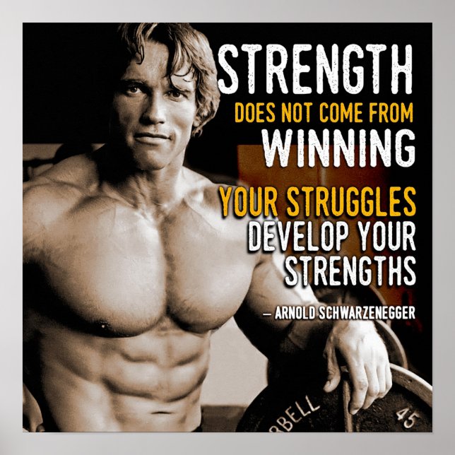 Póster Poster motivacional de entrenamiento (Frente)