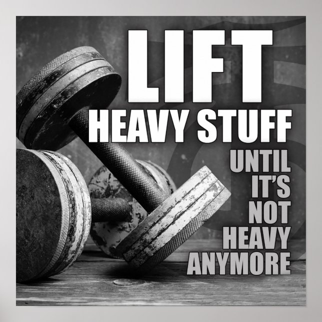 Póster Poster motivacional de entrenamiento (Frente)