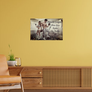 Póster Poster motivacional de entrenamiento