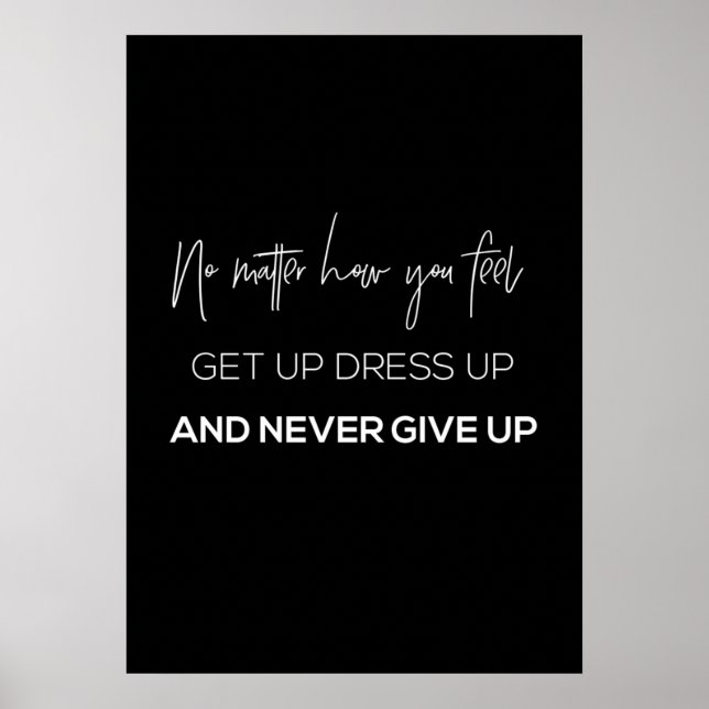 Póster Poster motivacional de entrenamiento (Frente)