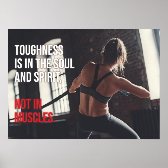 Póster Poster motivacional de entrenamiento (Frente)