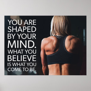 Póster Poster motivacional de entrenamiento