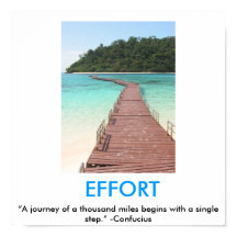 POSTER motivacional de ESFUERZO