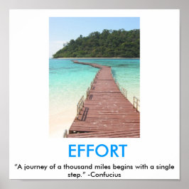 Póster POSTER motivacional de ESFUERZO
