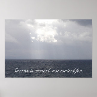 Póster Poster motivacional de éxito