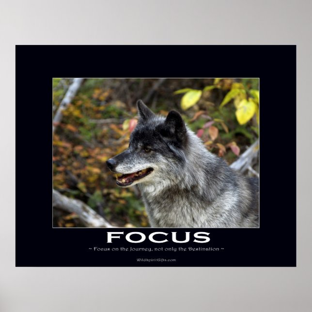 Póster Poster motivacional de FOCUS (Frente)