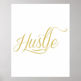 Póster Poster motivacional de Hustle
