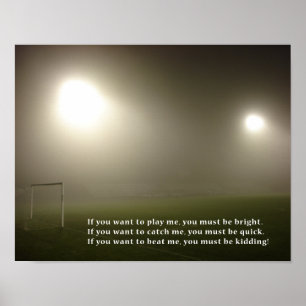 Póster Poster motivacional de la estrella del fútbol