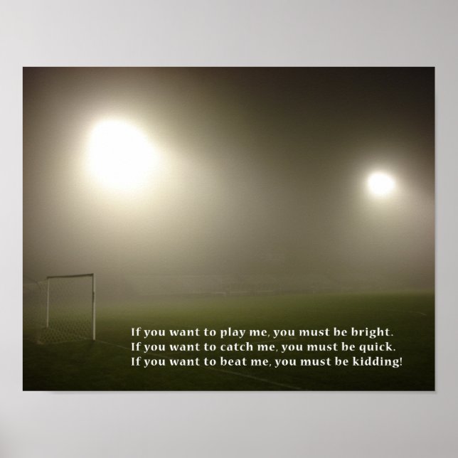 Póster Poster motivacional de la estrella del fútbol (Frente)