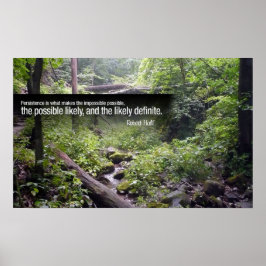 Póster Poster motivacional de persistencia