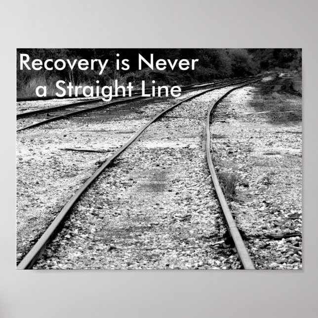 Póster Poster motivacional de recuperación (Frente)