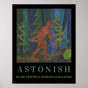Póster Poster motivacional de Sasquatch