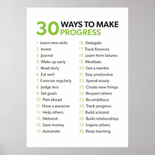 Póster Poster motivacional de trabajo
