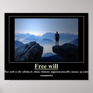 Póster POSTER motivacional de VOLUNTAD LIBRE