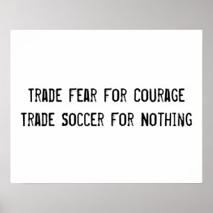 Póster Poster motivacional del fútbol