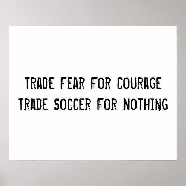 Póster Poster motivacional del fútbol (Frente)