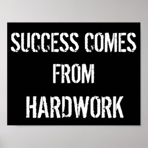 Póster Poster motivacional en blanco y negro