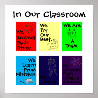 Póster poster motivacional "En nuestro aula"