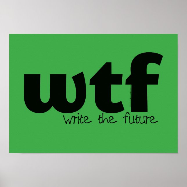 Póster Poster motivacional - Escribir el futuro (Frente)