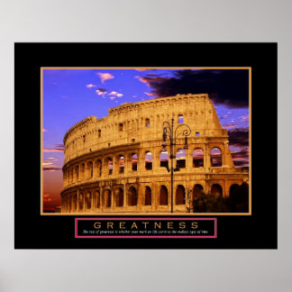 Póster Poster motivacional "Grandeza" 22x28